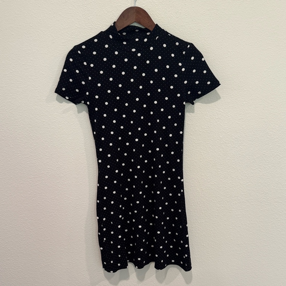 Polka Dot Black Dress